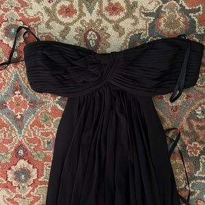 BCBG max azaria strapless gown